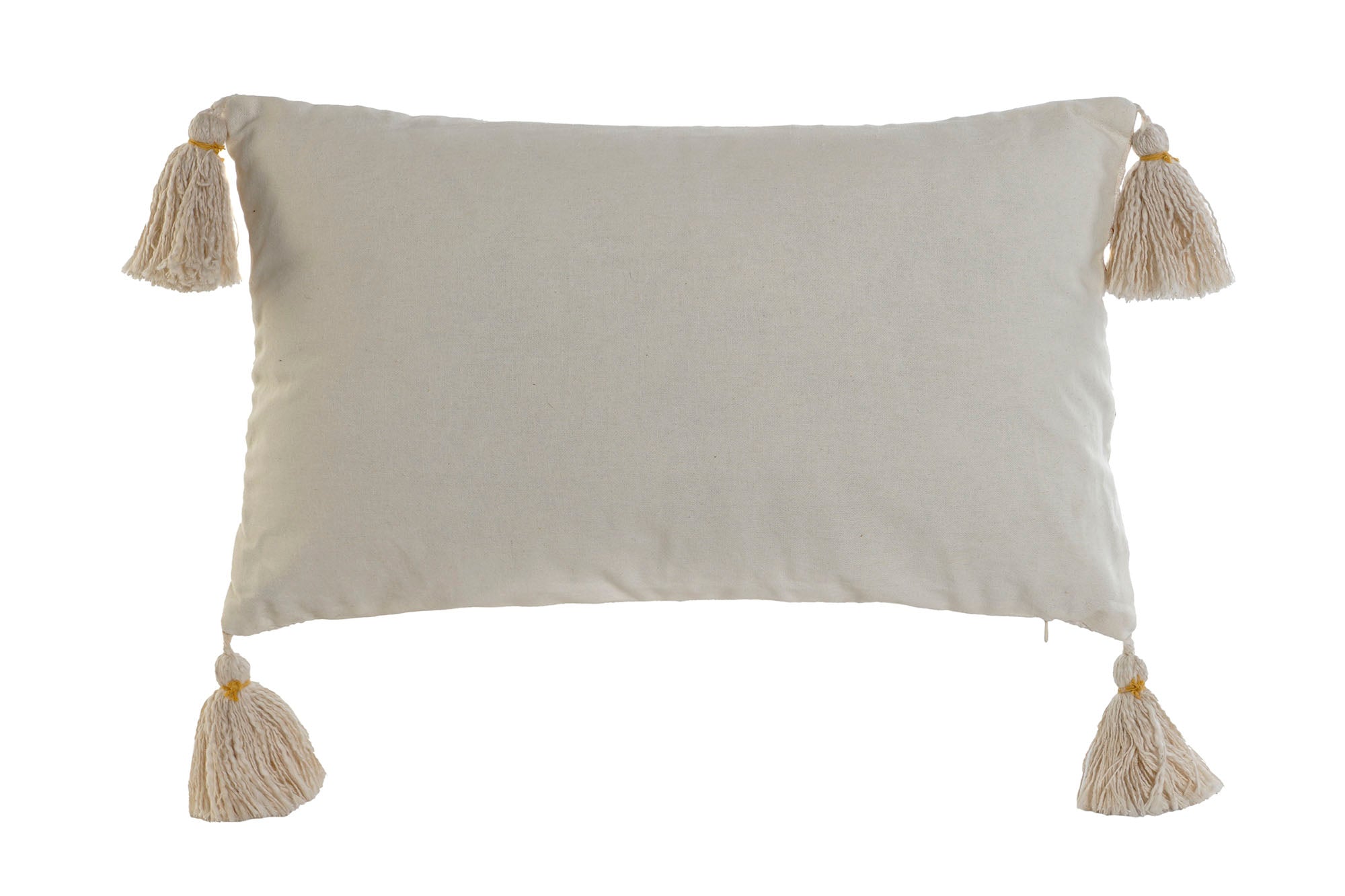 Cojin Algodon 50X15X30 380 Gr, Bordado Crudo