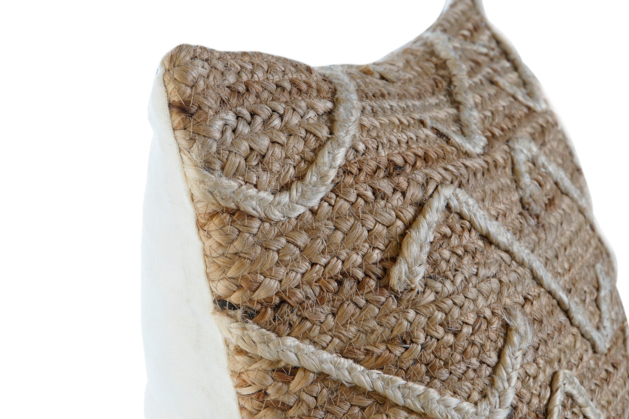 Cojin Yute 50X15X50 560 Gr, Bordado Natural