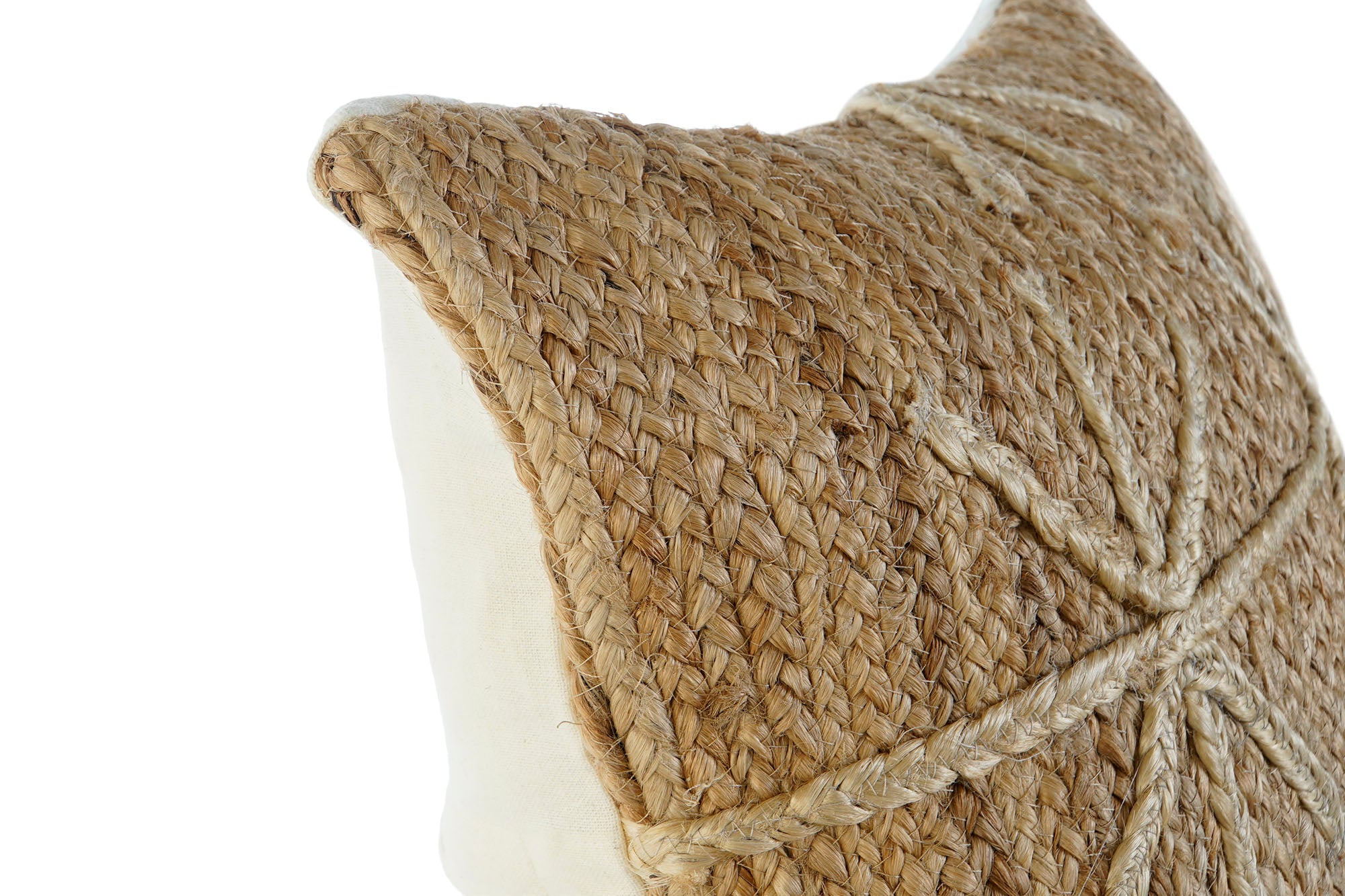 Cojin Yute 50X15X50 560 Gr, Bordado Natural