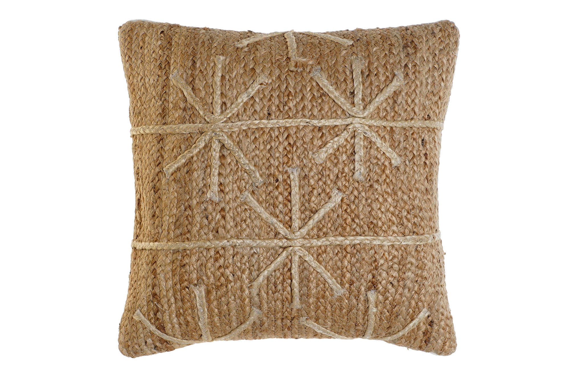 Cojin Yute 50X15X50 560 Gr, Bordado Natural