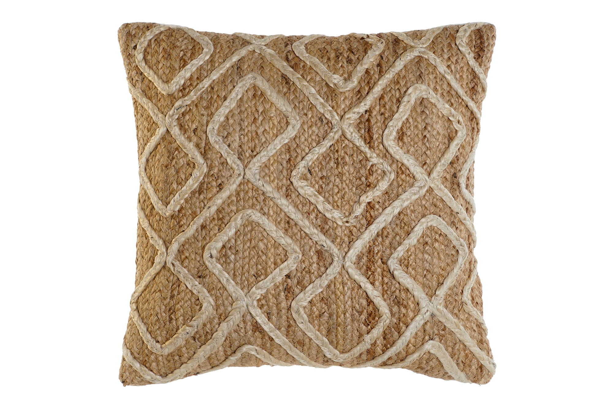 Cojin Yute 50X15X50 560 Gr, Bordado Natural