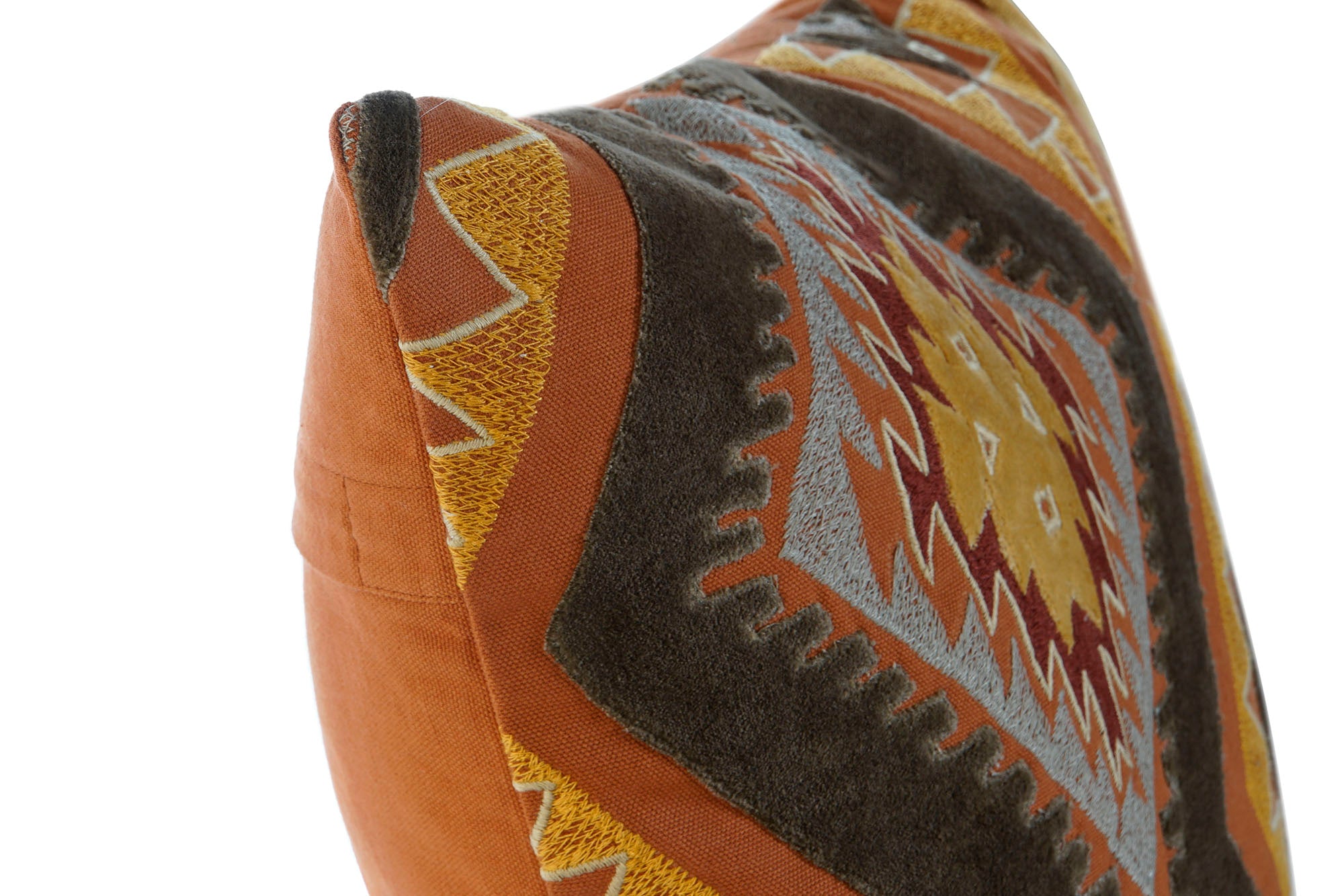 Cojin Algodon 45X8X45 450 Gr, Bordado Multicolor