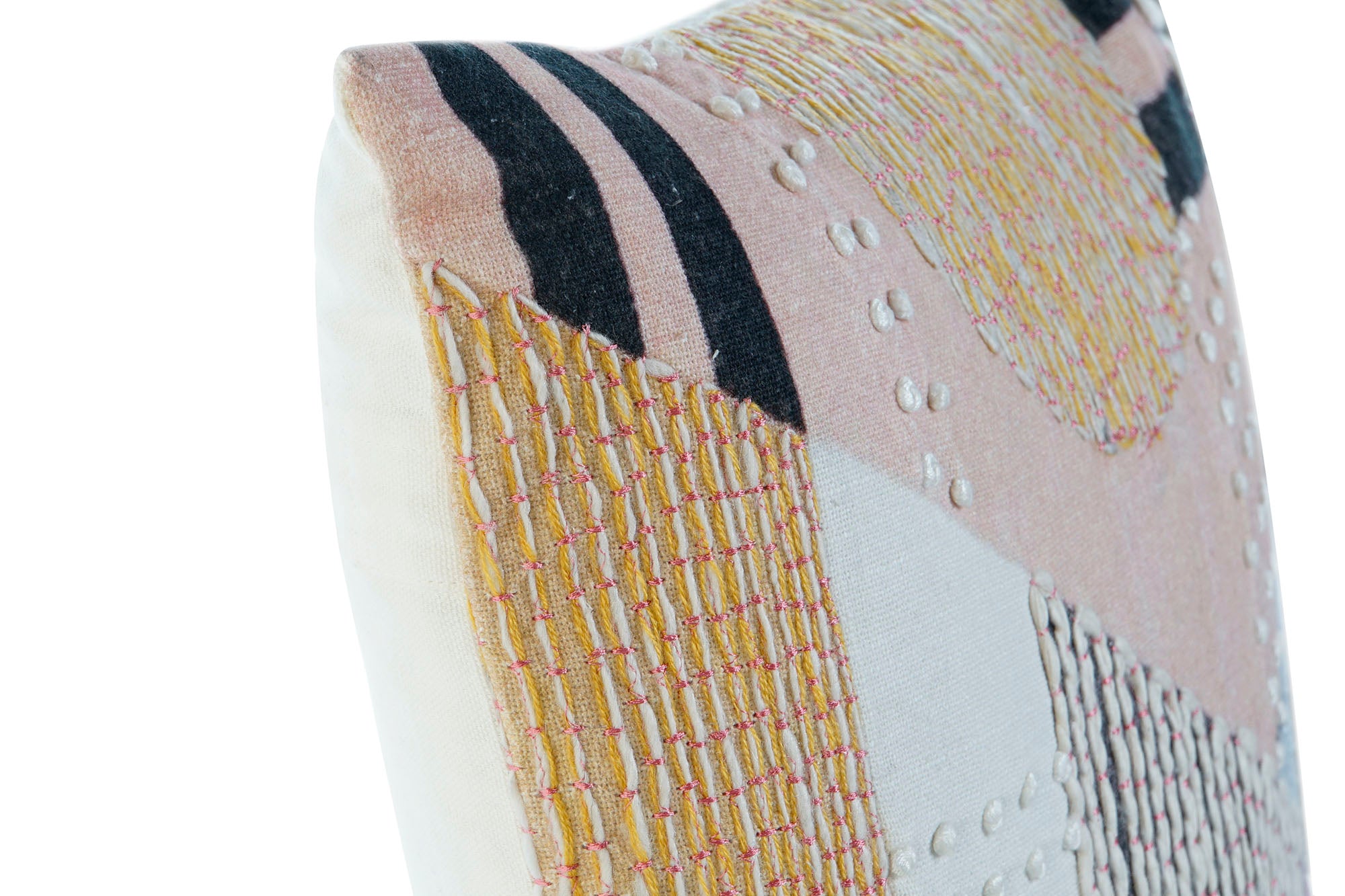 Cojin Algodon 45X8X45 450 Gr, Bordado Multicolor
