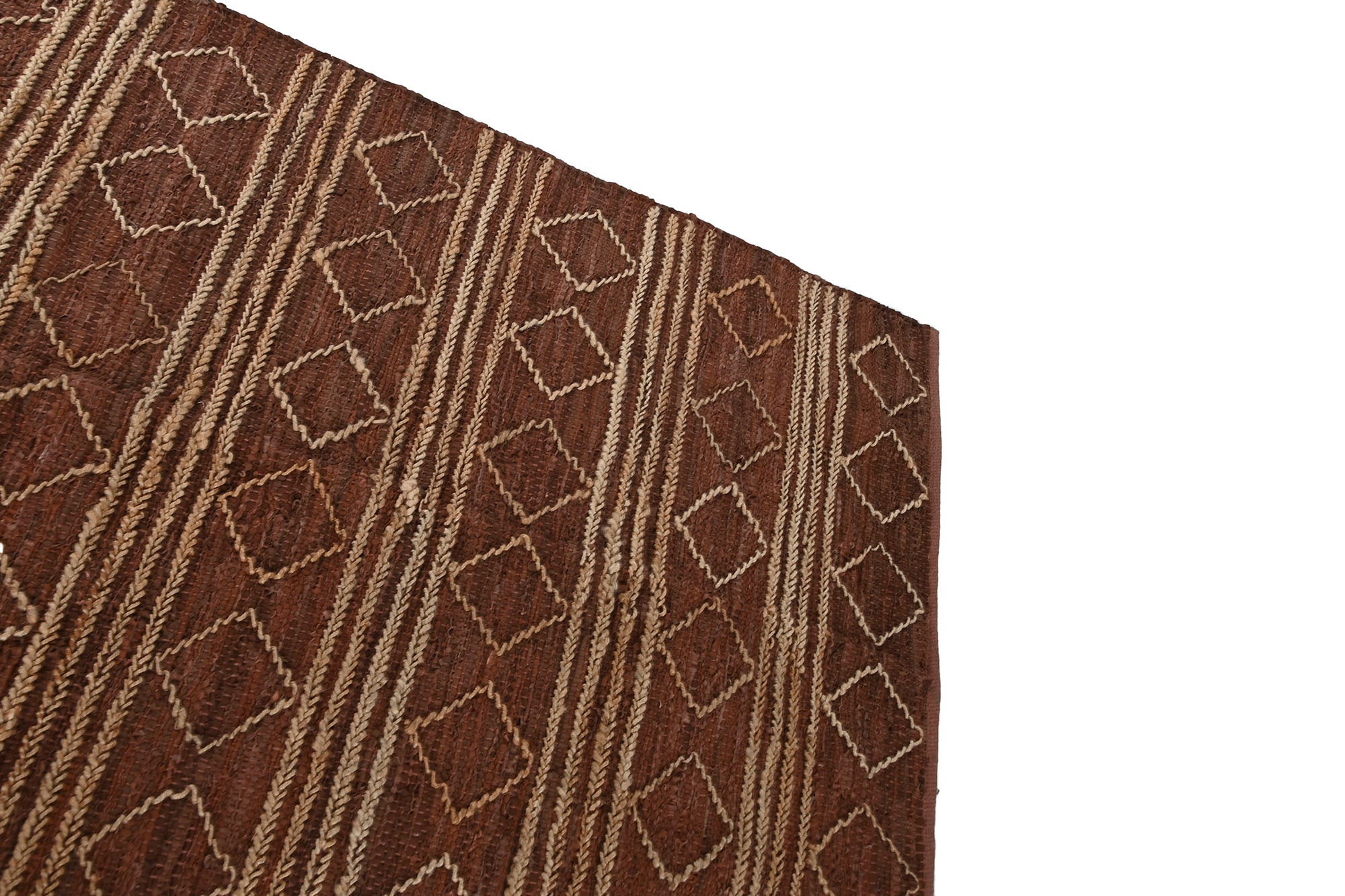 Tapete de couro de juta 160x230x1 2000gsm Diamantes