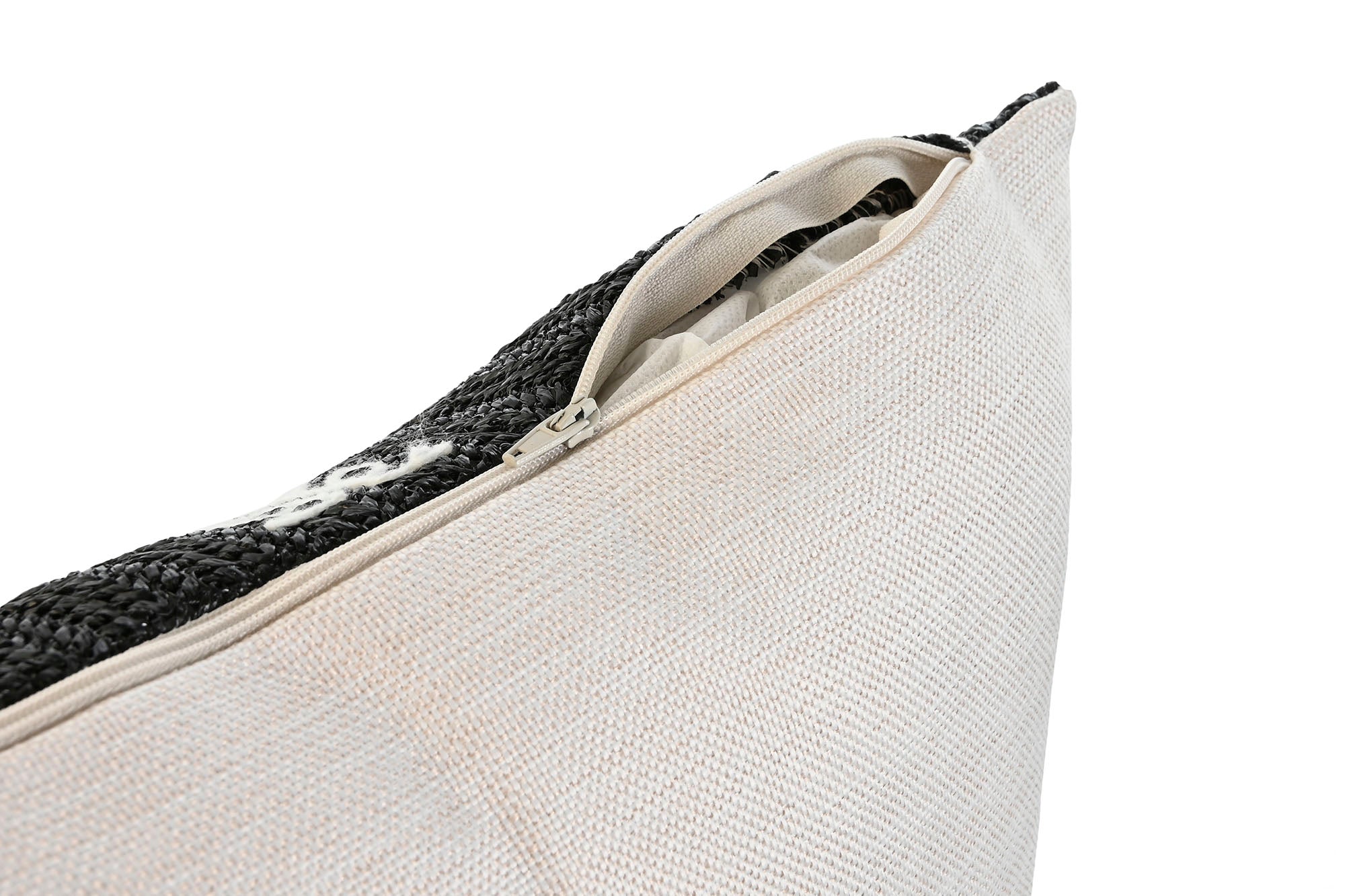 Cojin Poliester 42X15X42 400 Gr. Bordado Negro