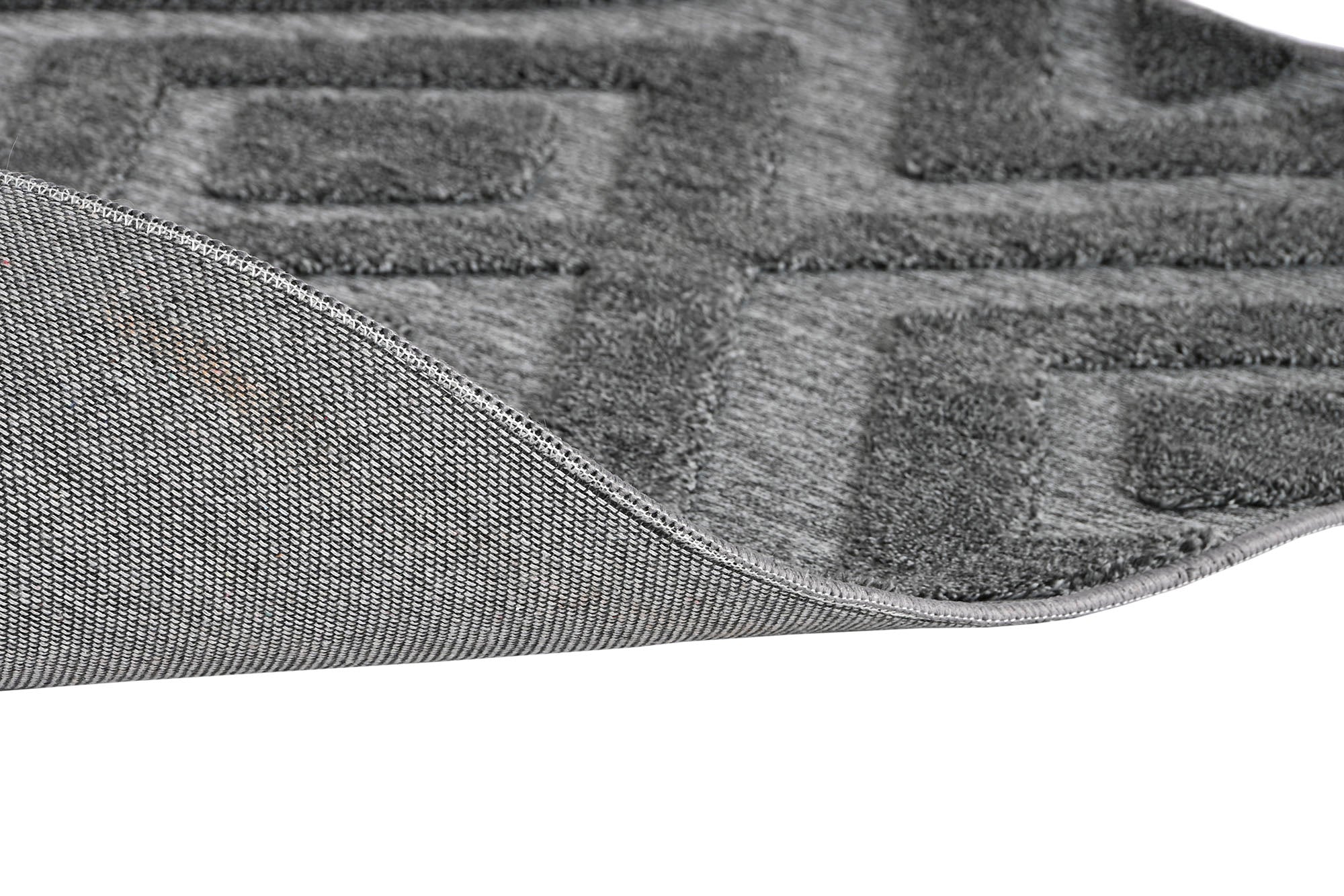 Alfombra Poliester 200X140X0 350 Gsm Gris Oscuro