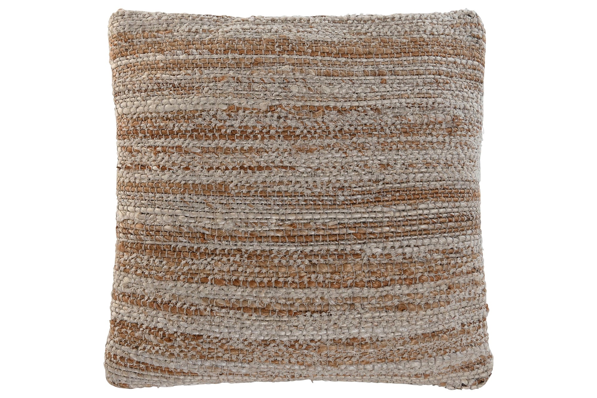 Cojin Algodon Yute 45X8X45 Hecho A Mano Natural