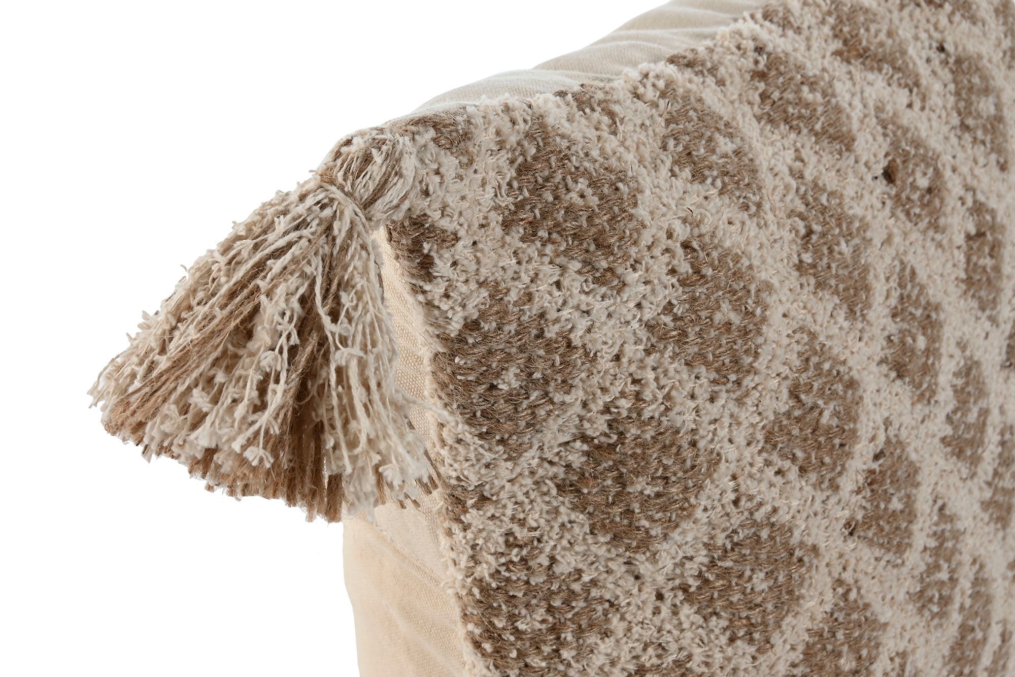 Cojin Algodon Yute 45X45 450 Gr Hecho A Mano Beige
