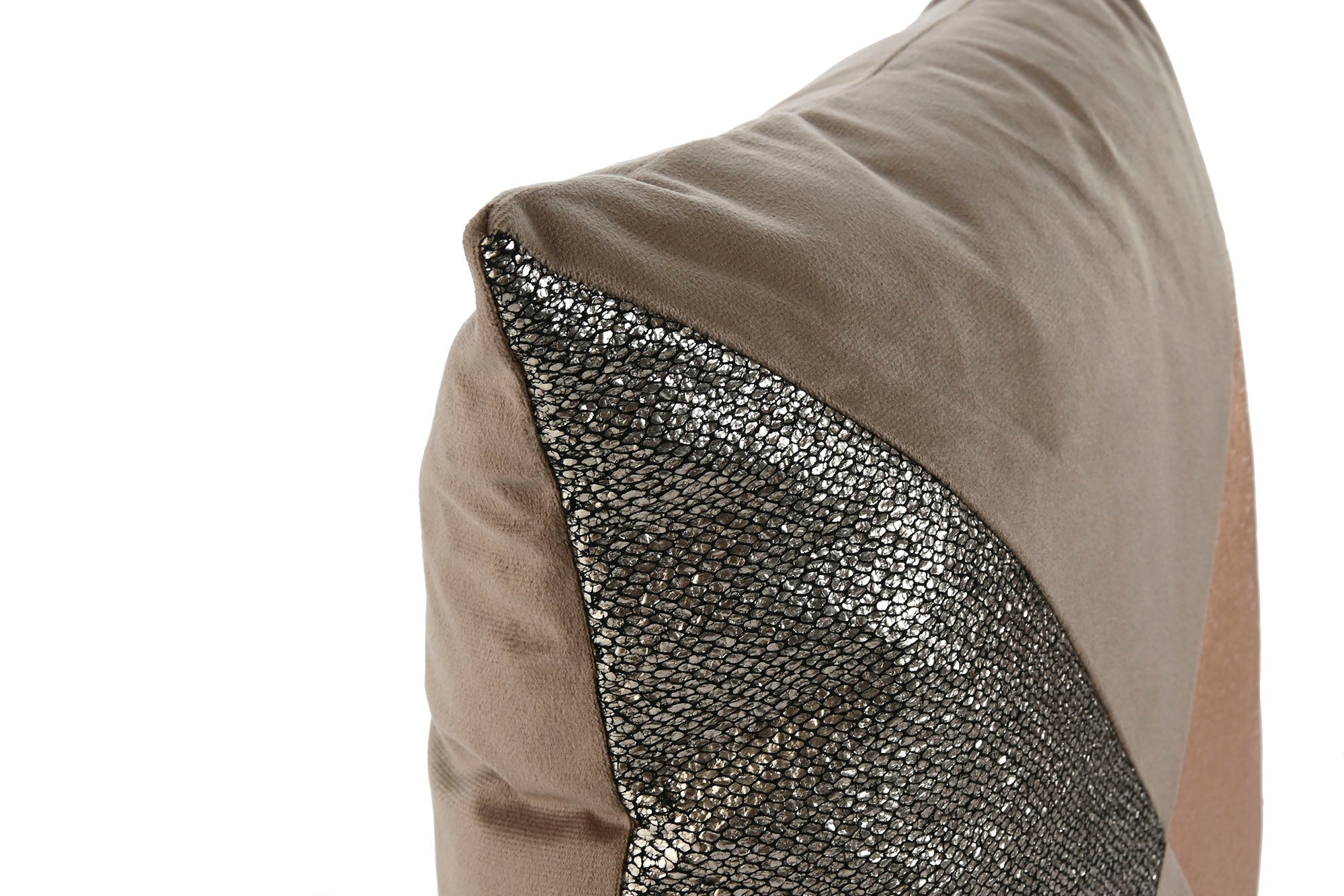 Cojin Poliester 45X8X45 Metalizado Marron