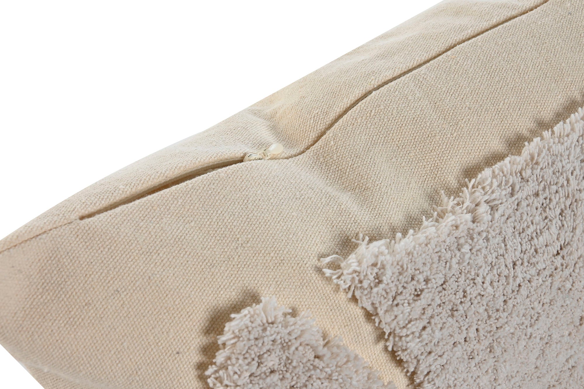 Cojin Algodon 45X8X45 420 Gr Bordado Beige