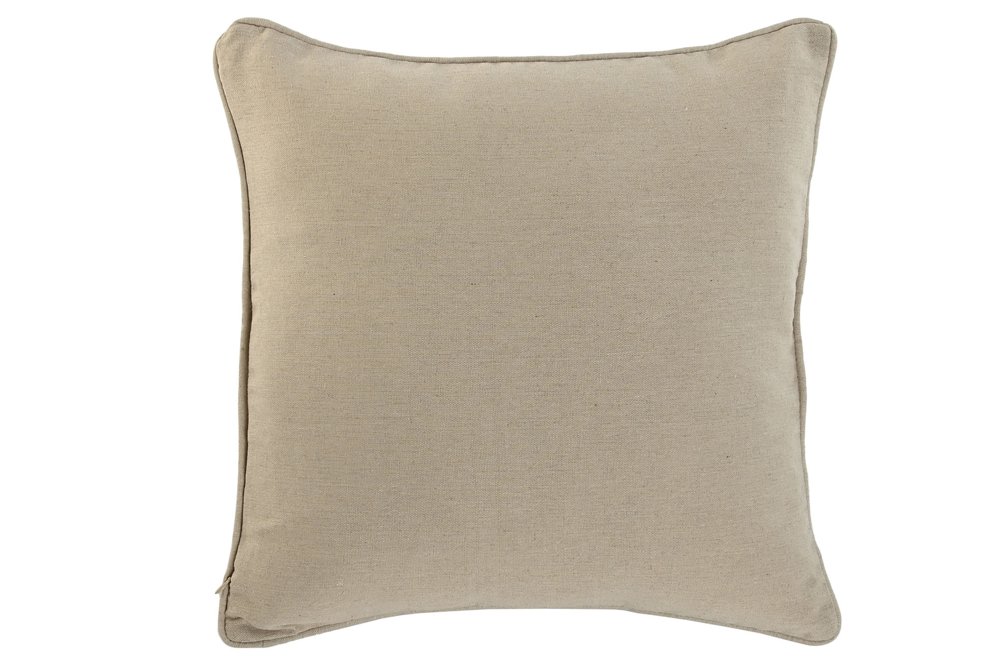 Cojin Algodon Poliester 45X8X45 Botones Coco Beige