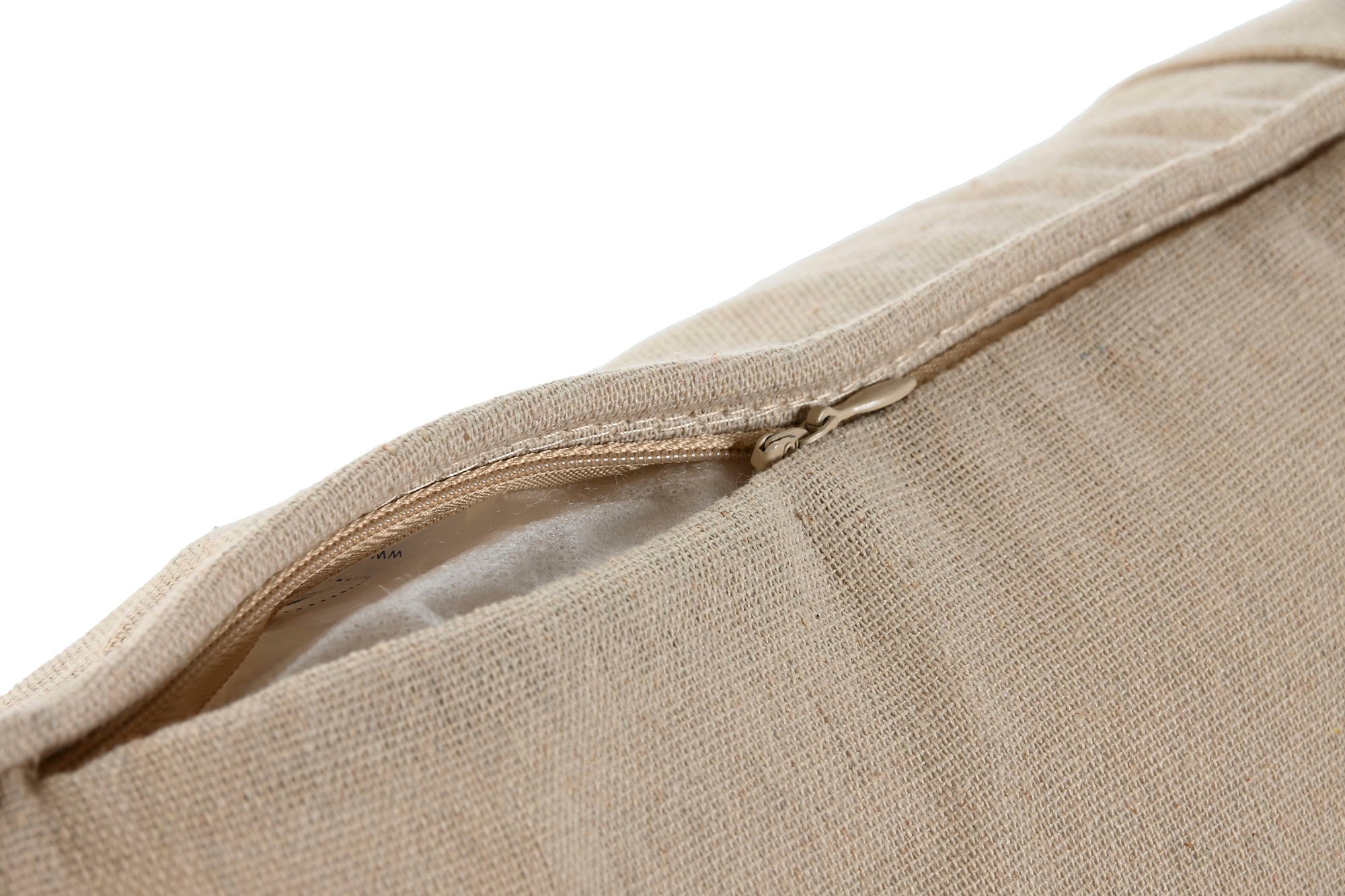 Cojin Algodon Poliester 45X8X45 Botones Coco Beige