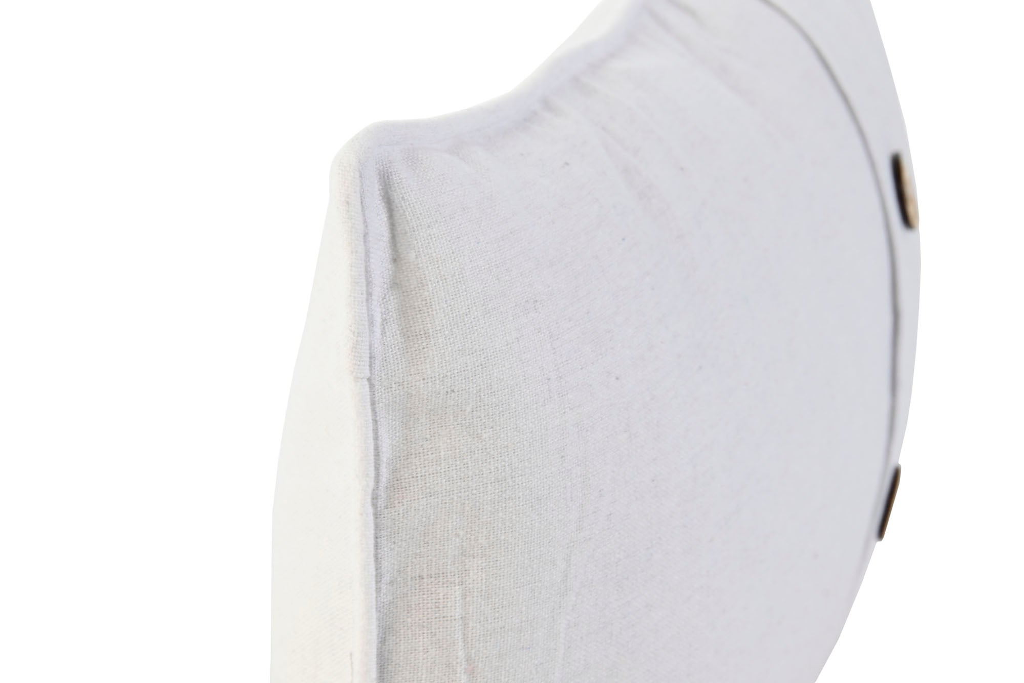 Cojin Algodon Poliester 50X8X30 Botones Coco Crudo