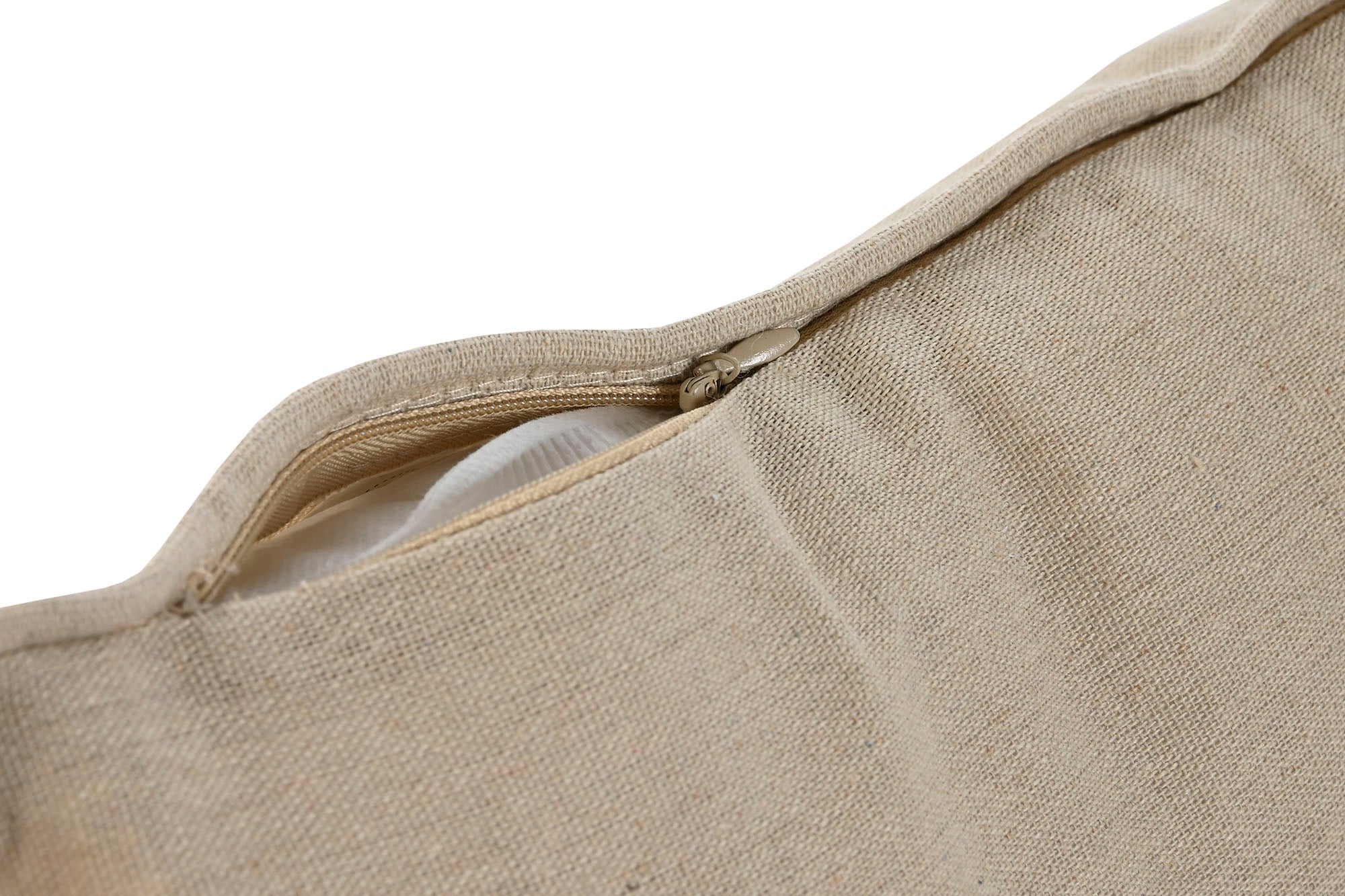 Cojin Algodon Poliester 50X8X30 Botones Coco Beige