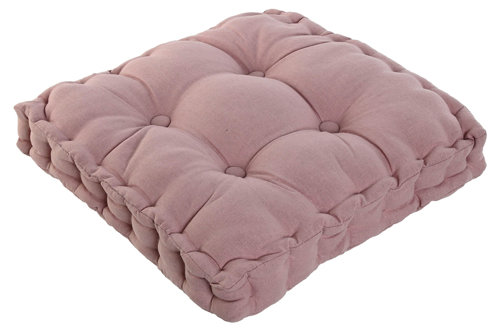 Cojin Algodon Poliester 42X42X8 Rosa Palo
