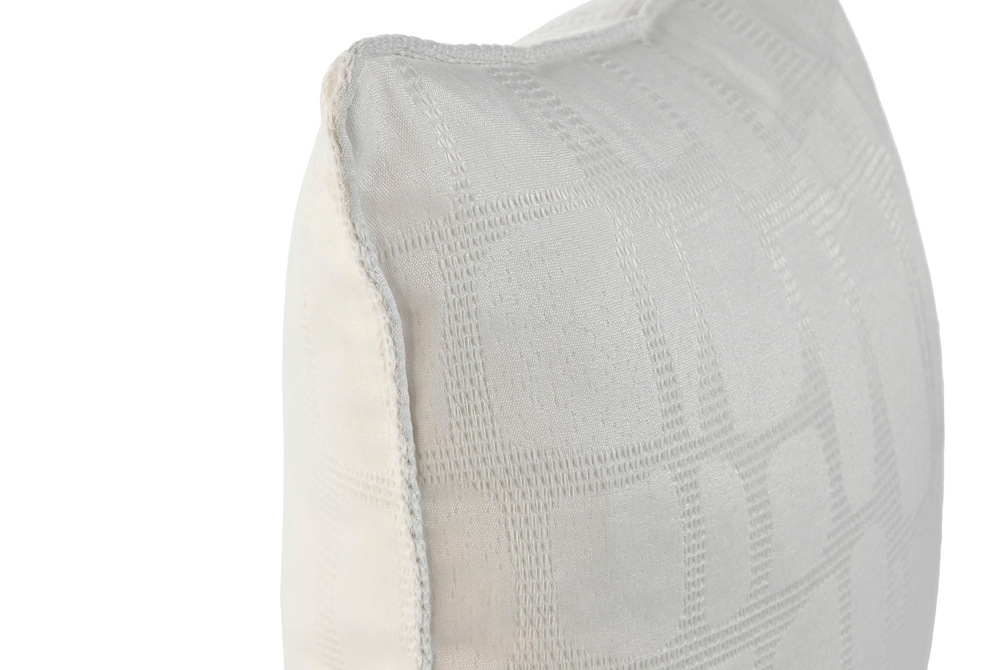 Cojin Poliester 45X8X45 Jaquard Crudo