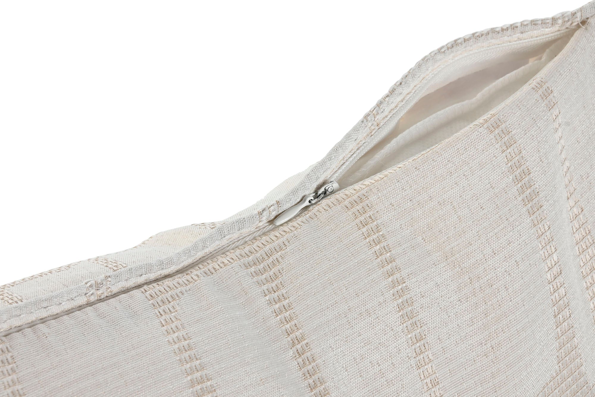 Cojin Poliester 45X8X45 Jaquard Beige