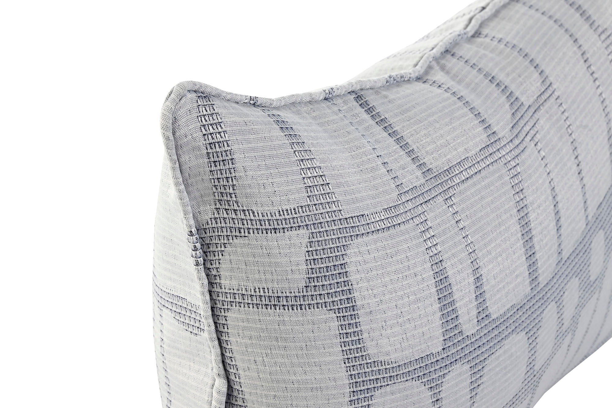 Cojin Poliester 50X8X30 Jaquard Gris Claro