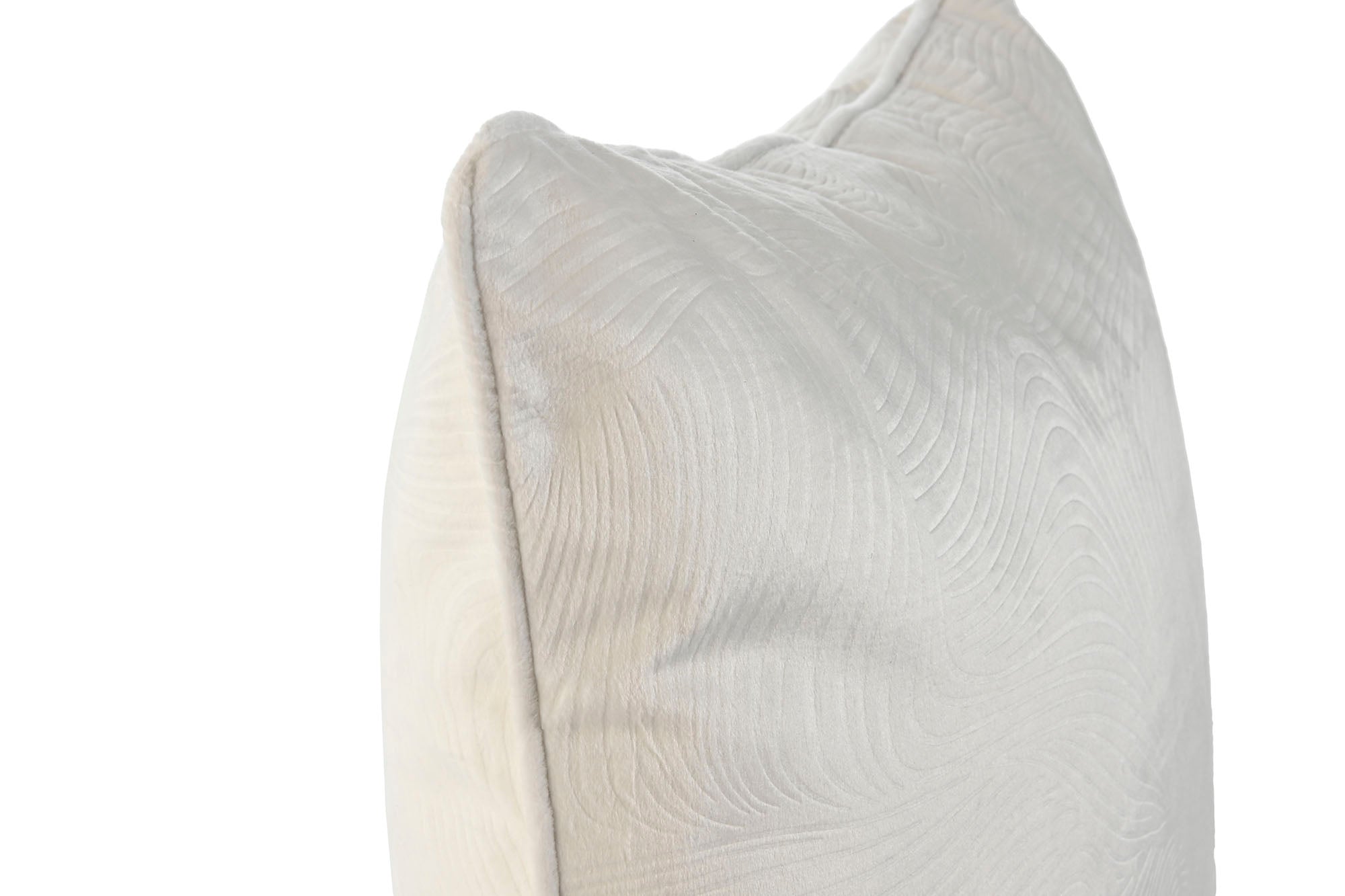 Cojin Poliester 45X8X45 Jaquard Crudo