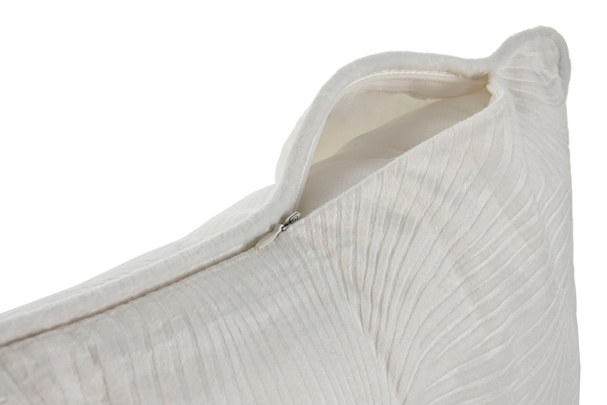 Cojin Poliester 45X8X45 Jaquard Crudo