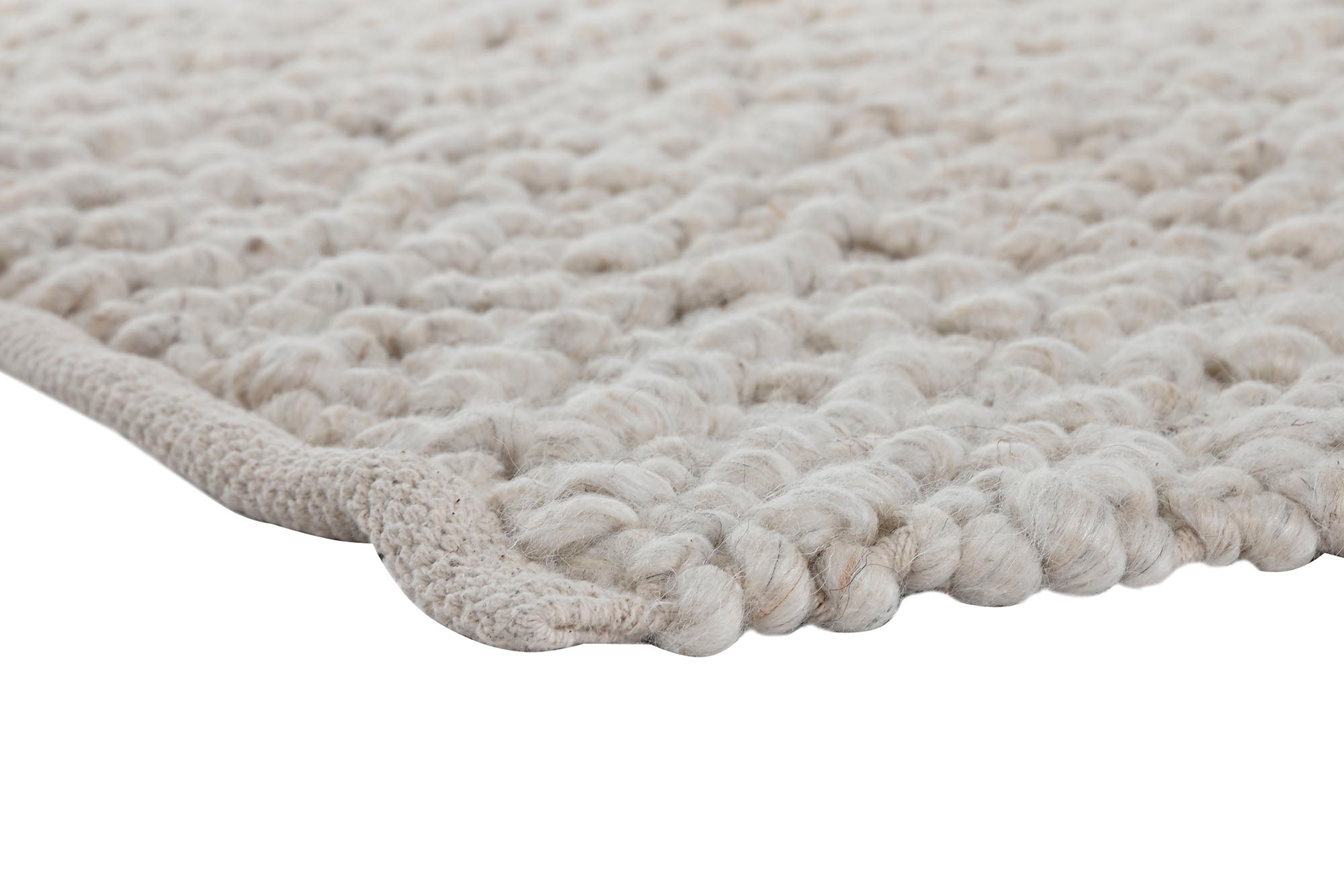 Alfombra Lana Algodon 230X160X1 Tejida A Mano