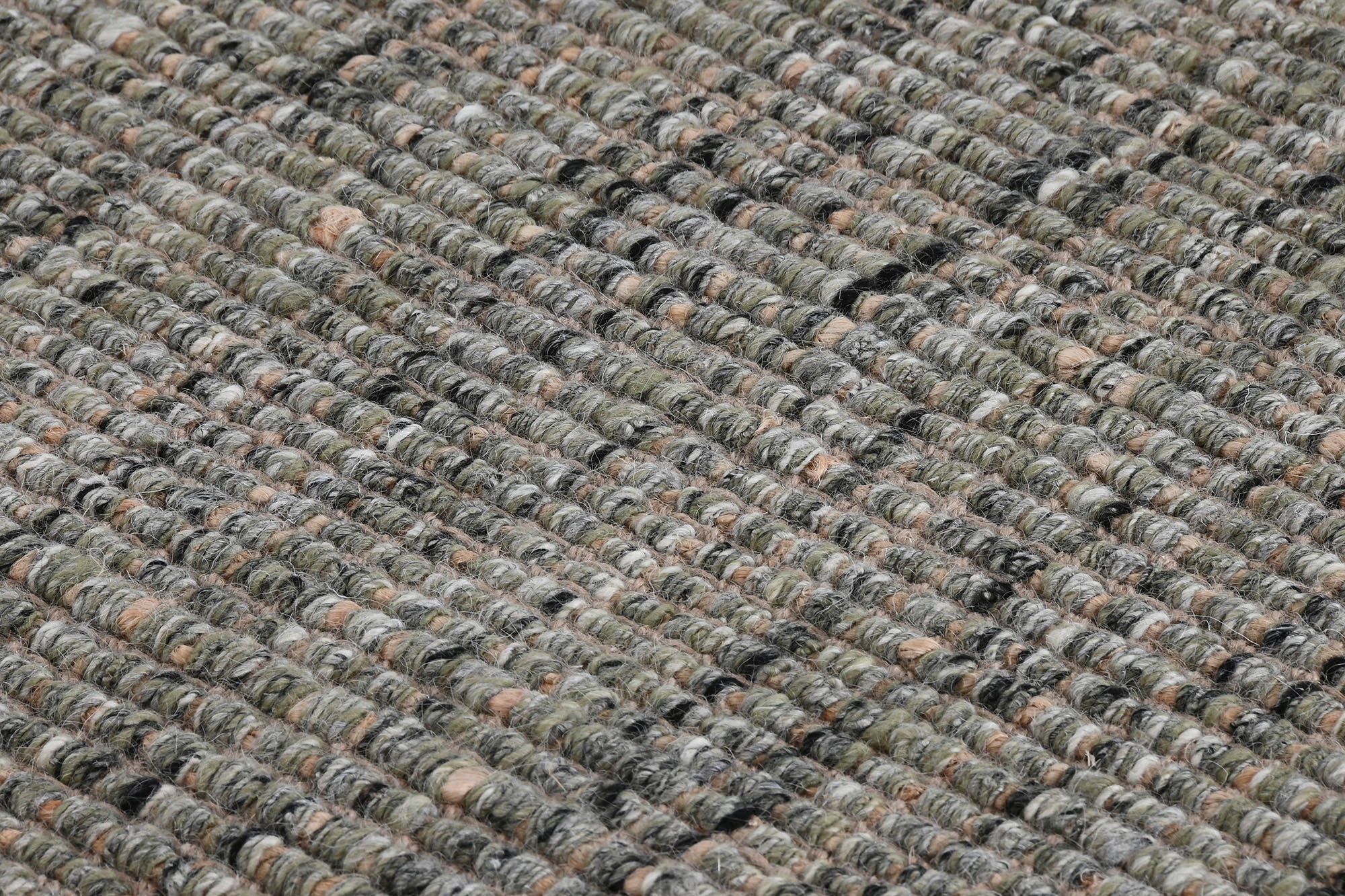 Alfombra Yute Lana 230X160X1 4500 Gsm Turquesa