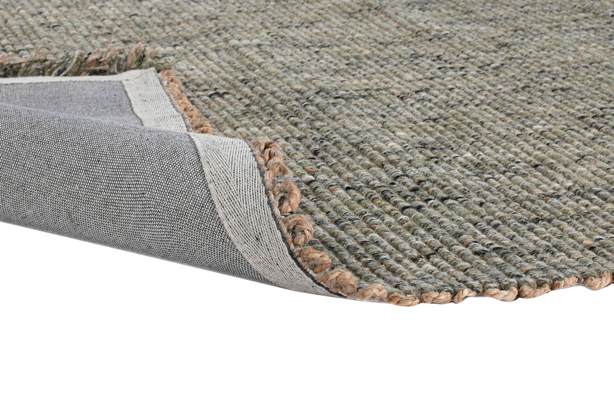 Alfombra Yute Lana 230X160X1 4500 Gsm Turquesa