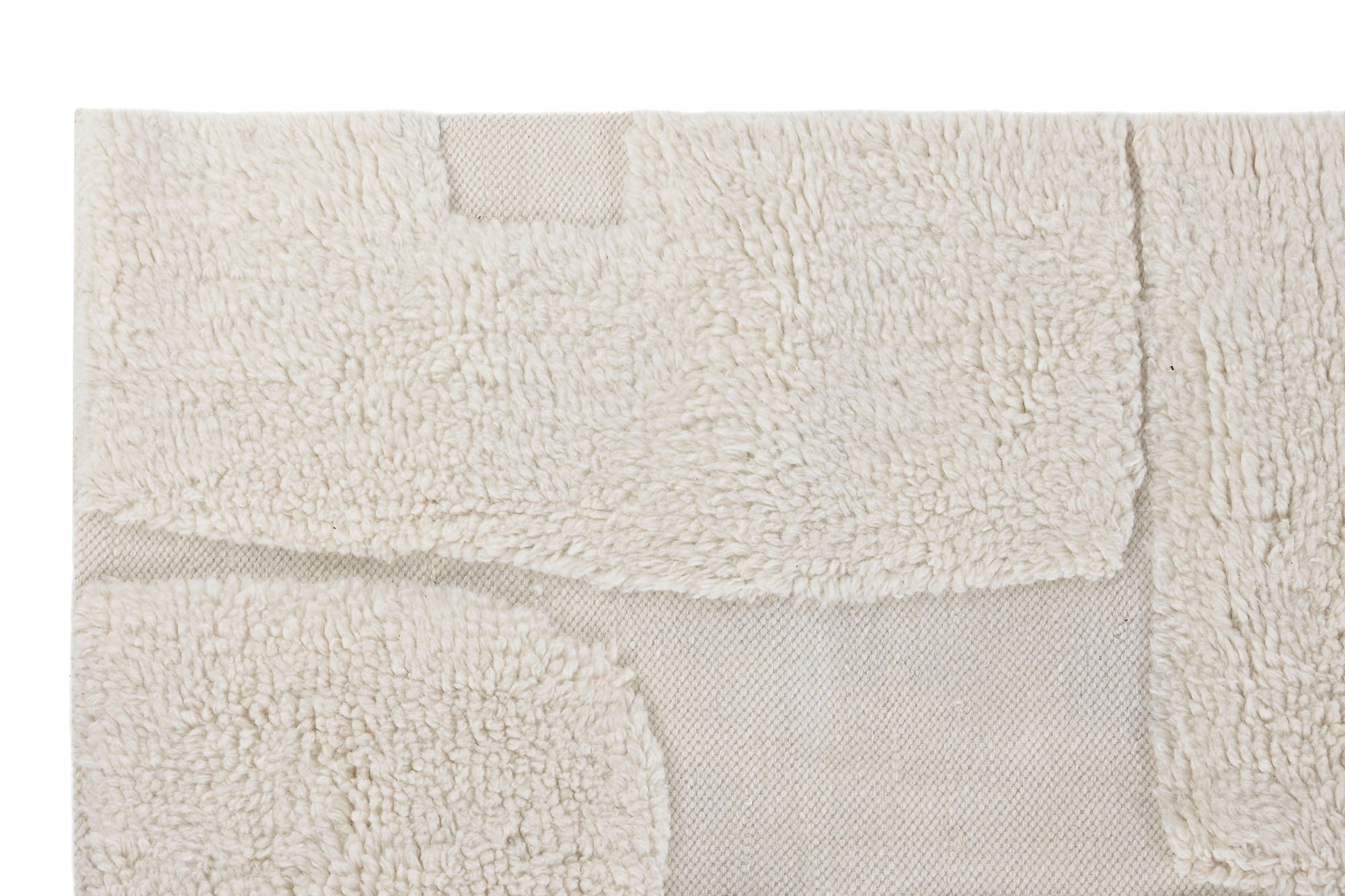 Alfombra Lana Algodon 170X120 2800 Gsm Relieve