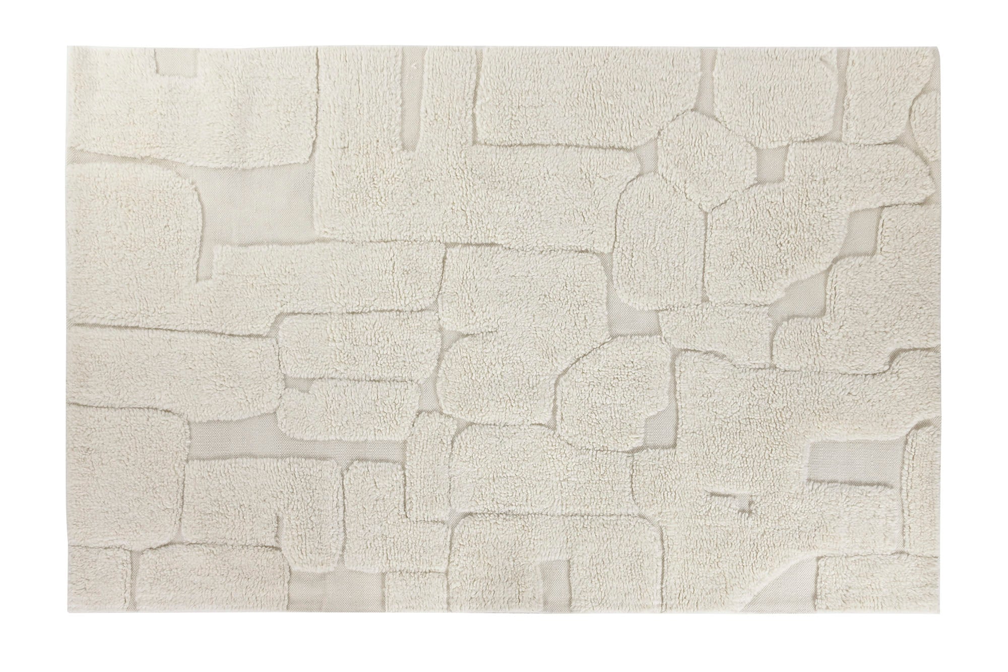 Alfombra Lana Algodon 170X120 2800 Gsm Relieve