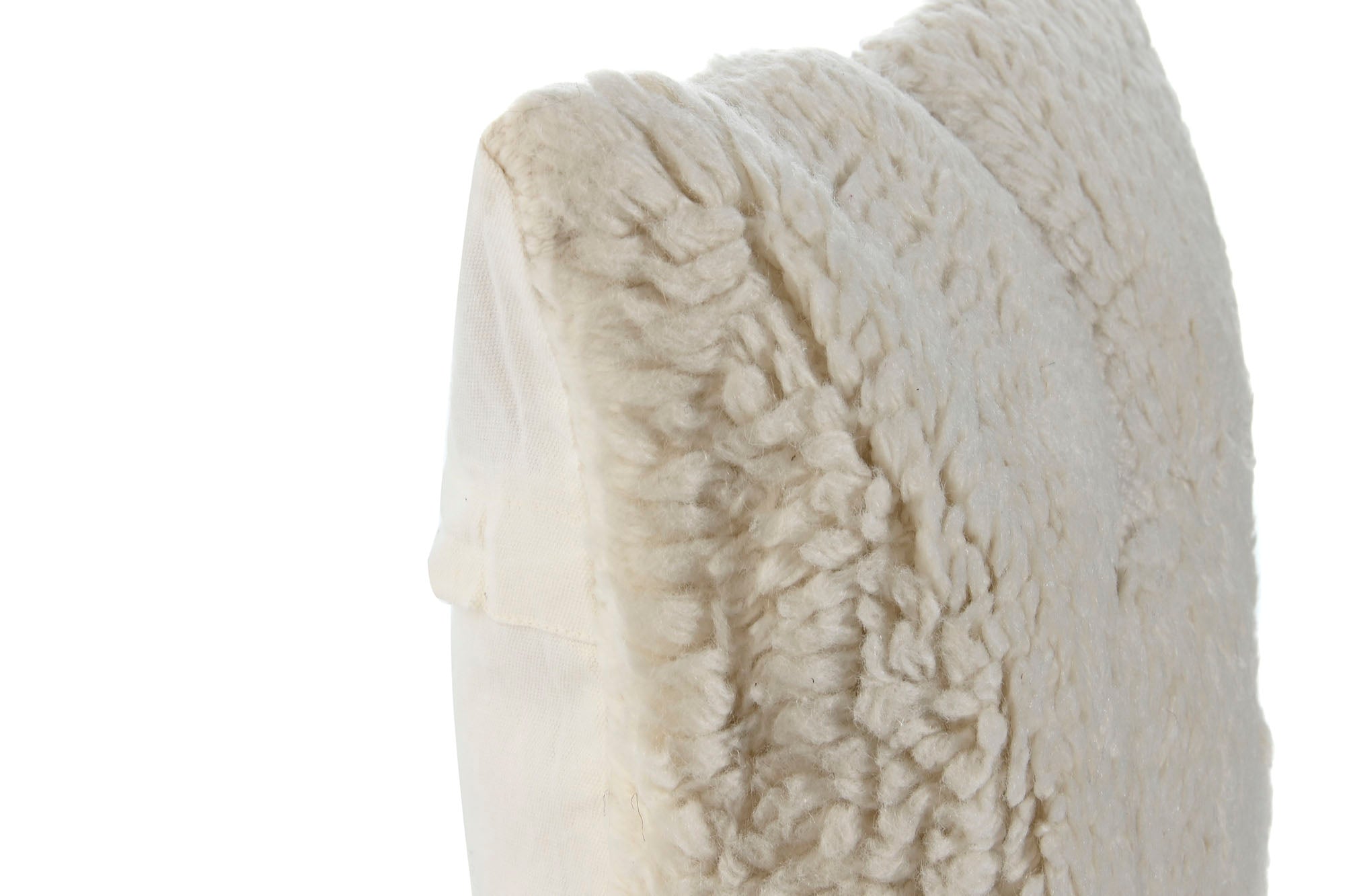 Cojin Lana Algodon 45X45X15 Relieve Crudo