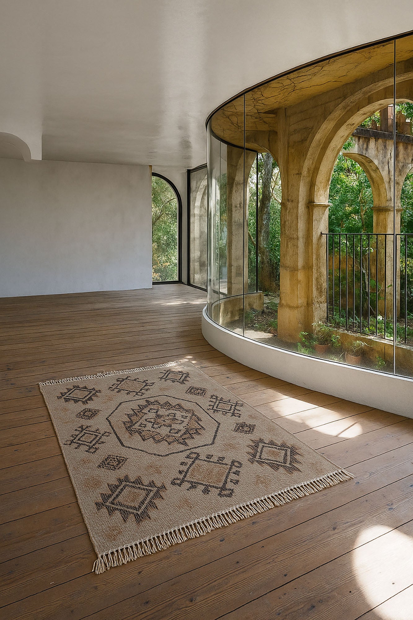 Alfombra Yute Algodon 200X140 1400 Gsm Kilim