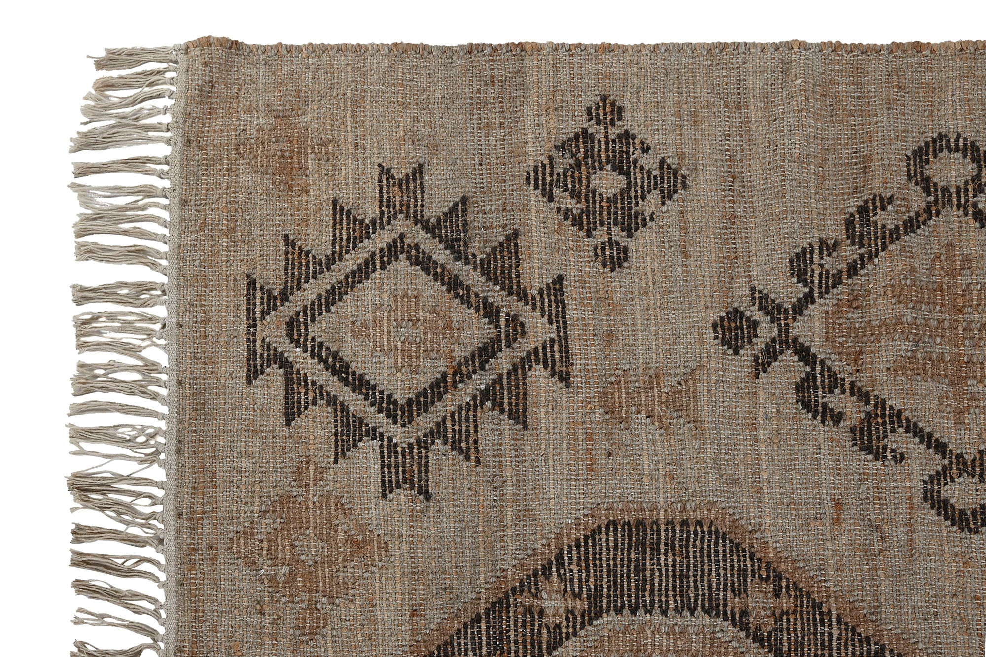 Tapete de juta e algodão 200x300 1400gsm Kilim