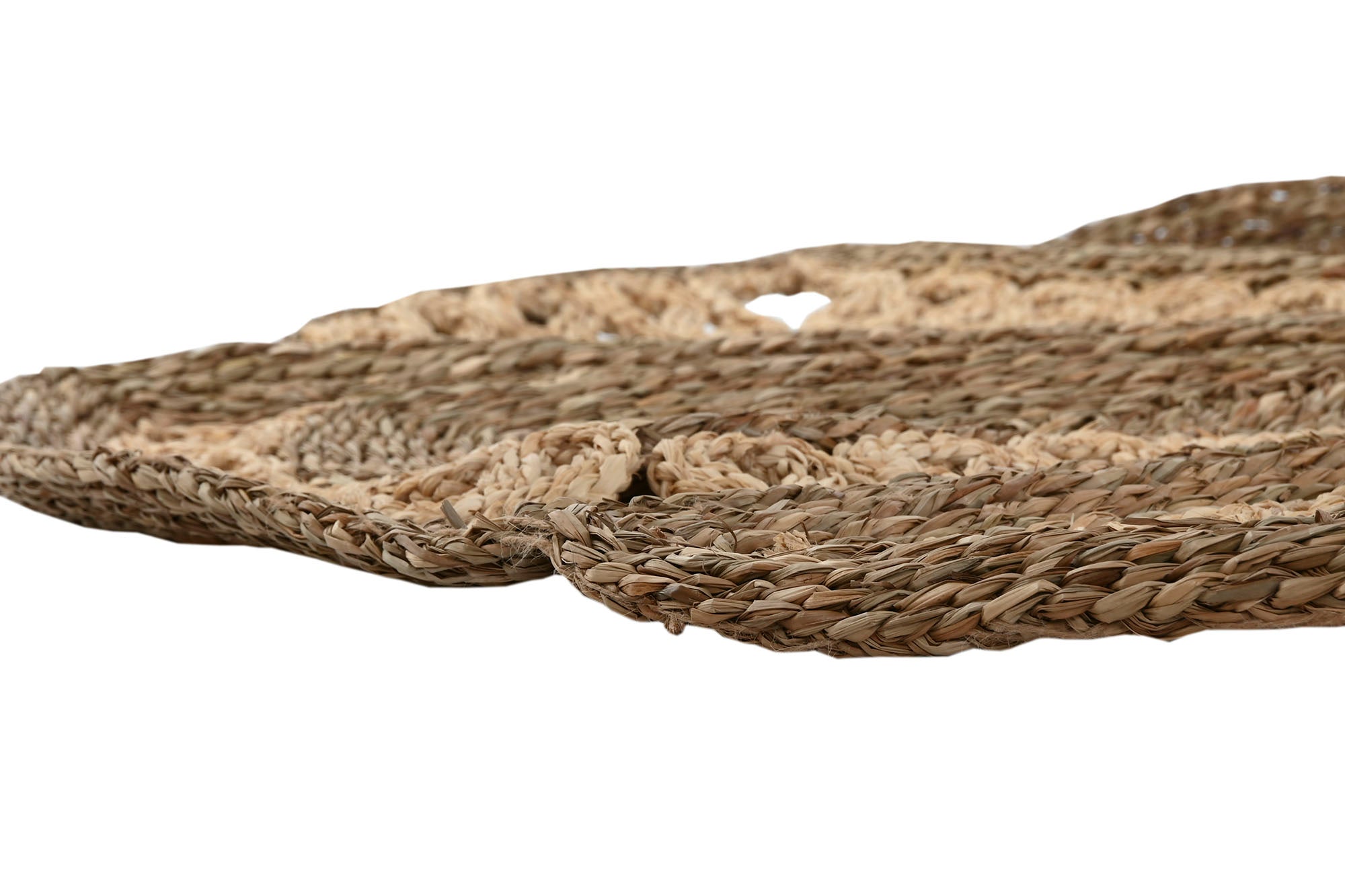 Alfombra Seagrass Algodon 178X178X1,8 Natural