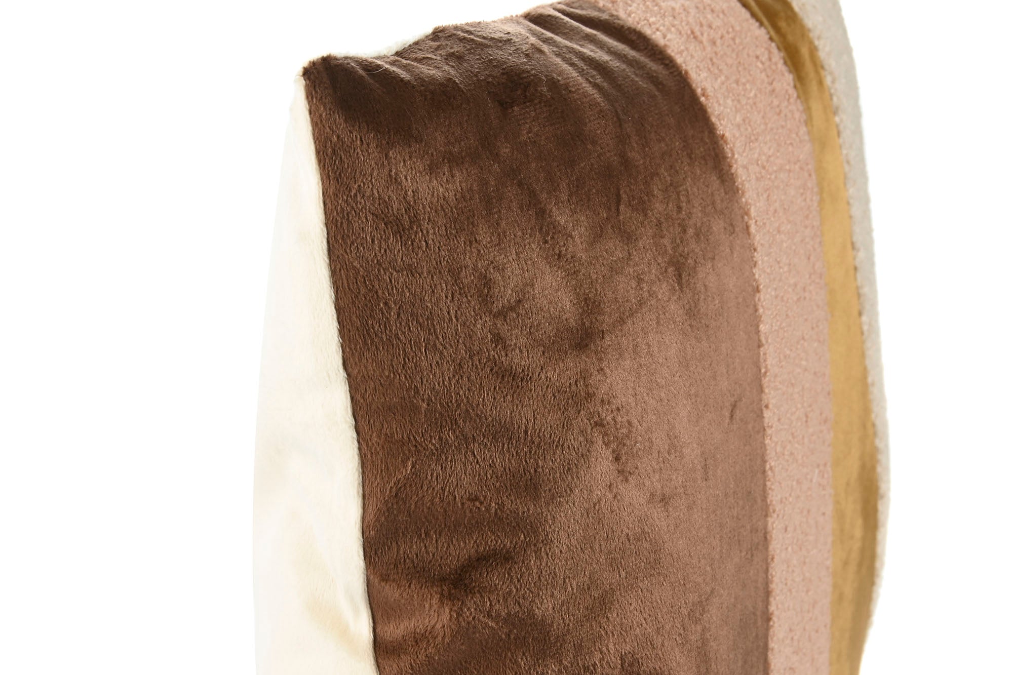 Cojin Poliester 45X8X45 420 Grs Patchwork Marron