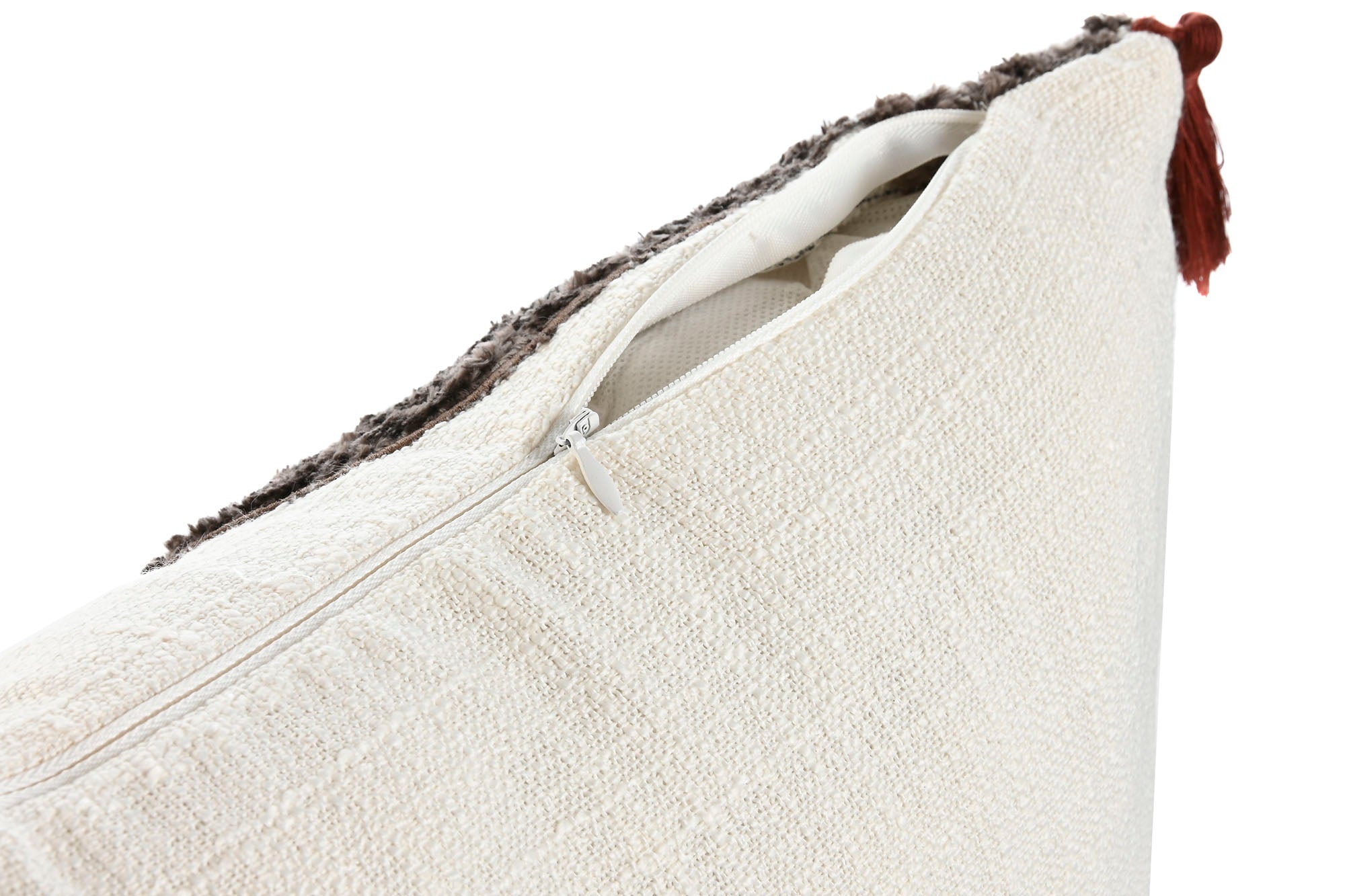 Cojin Poliester 45X8X45 420 Grs Patchwork Blanco