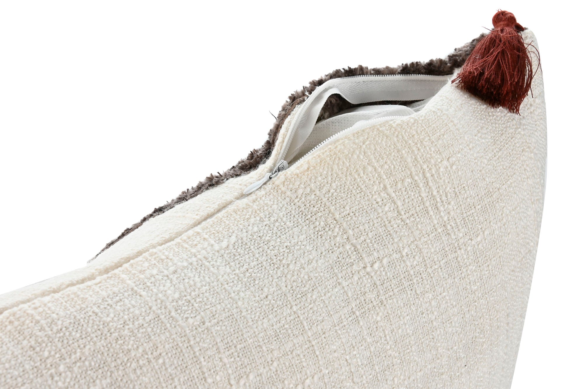 Cojin Poliester 50X8X30 380 Grs Patchwork Blanco