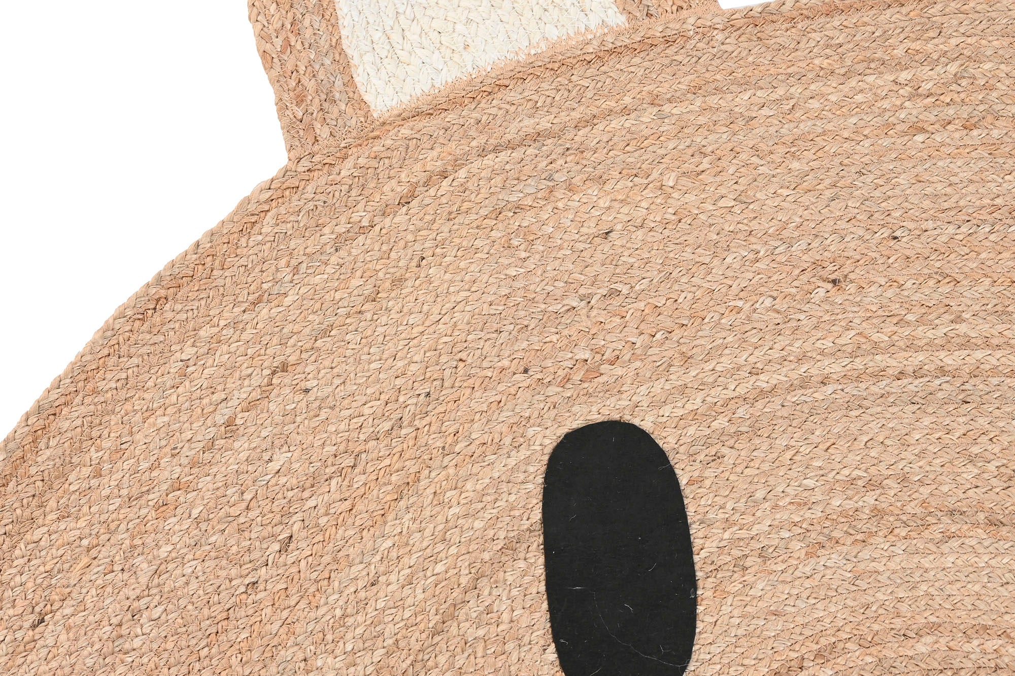 Alfombra Yute 120X120X1 Oso Natural