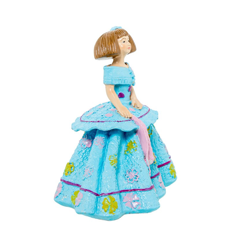 Figura Resina Menina Celeste
