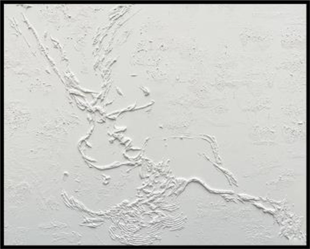 Cuadro Texturas Tanzania Blanco 3-27812
