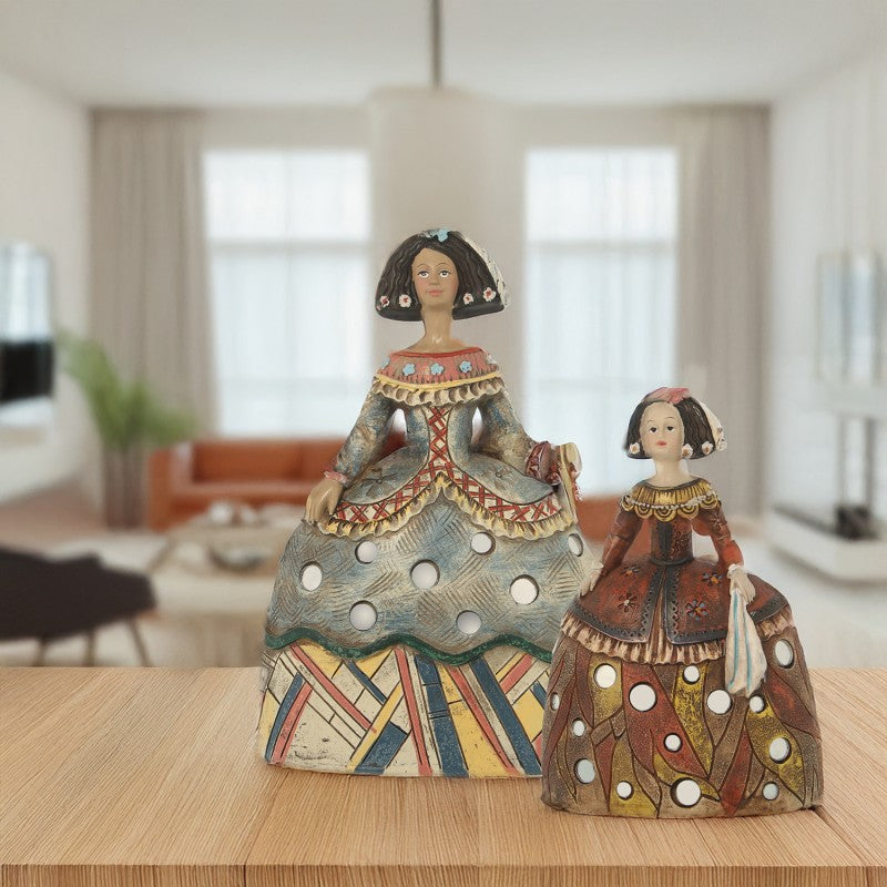 Figura Menina 17cm Resina espejitos