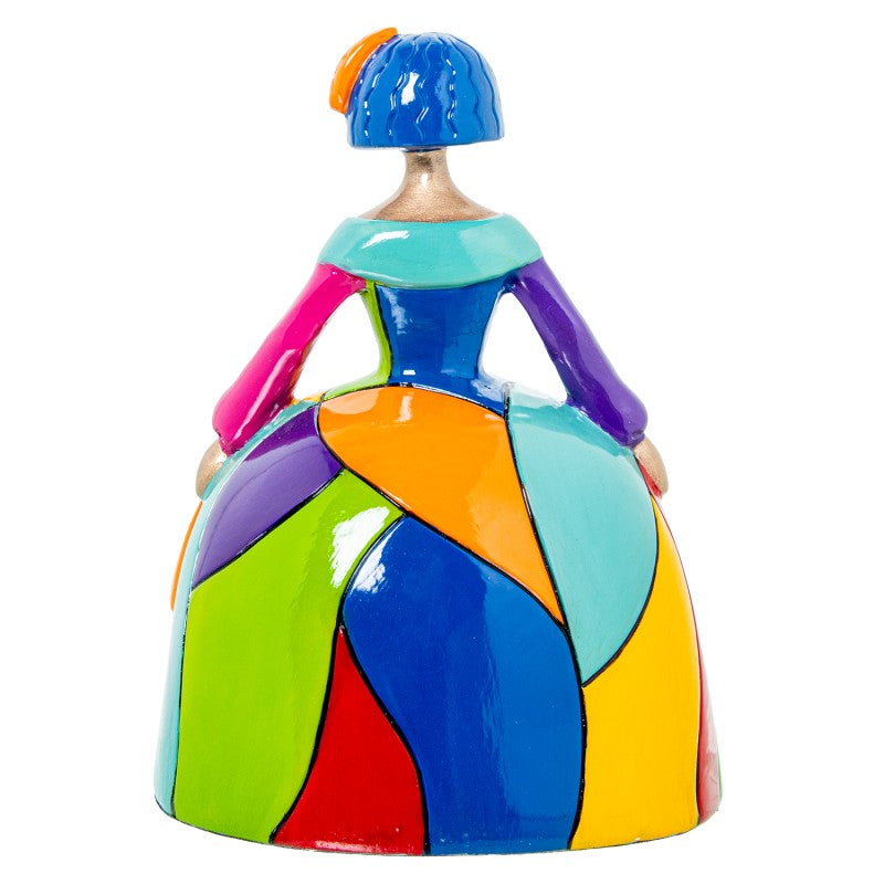 Figura Menina 20cm Resina Colores