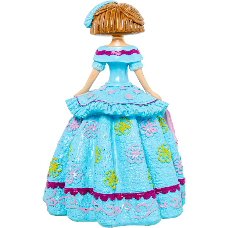 Figura Resina Menina Celeste