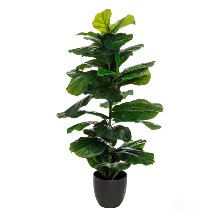 Planta Ficus Verde "Pvc" Decoración 33 X 35 X 100 Cm