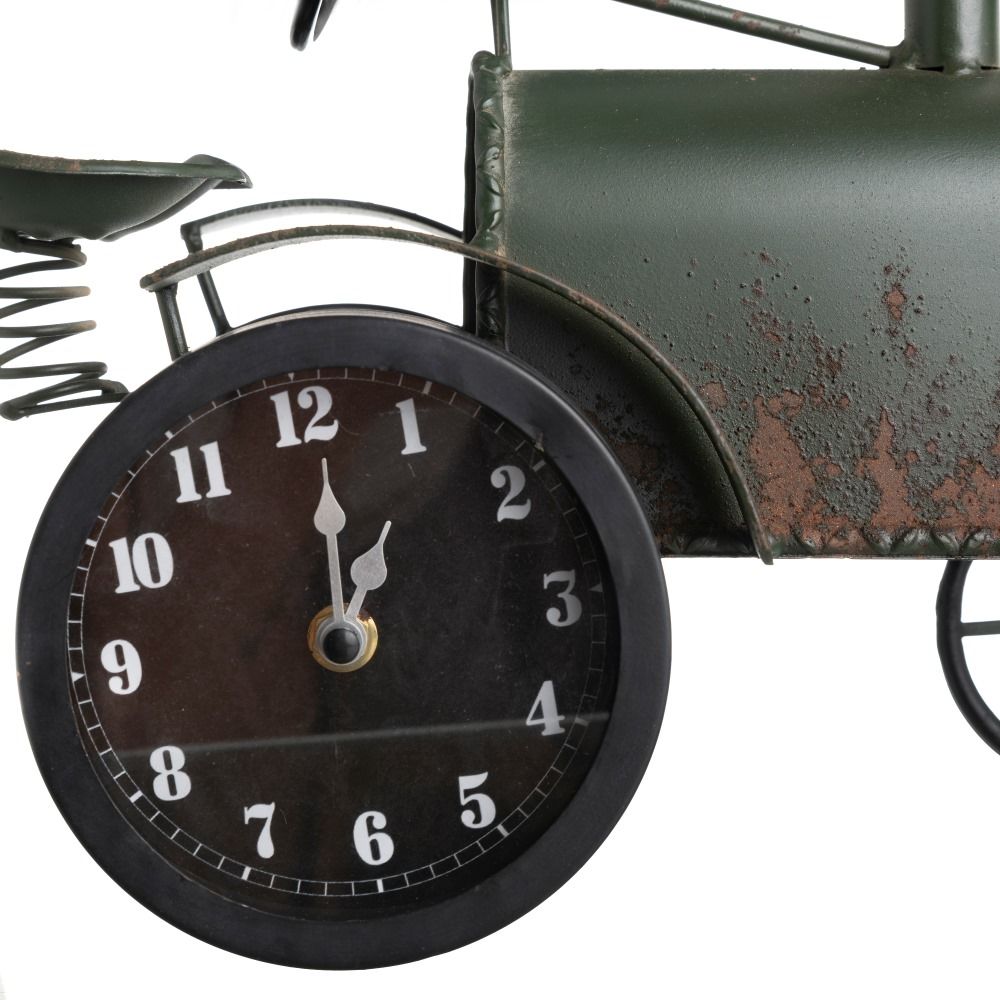 Reloj tractor metal decoración 30 x 14 x 25 cm