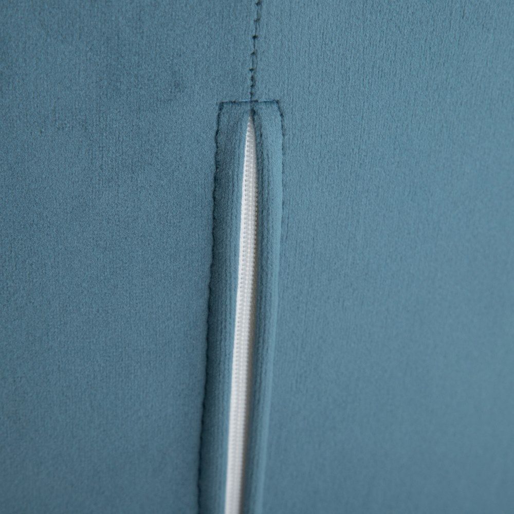 Silla Terciopelo Azul Tejido-Metal 57 X 57 X 74 Cm