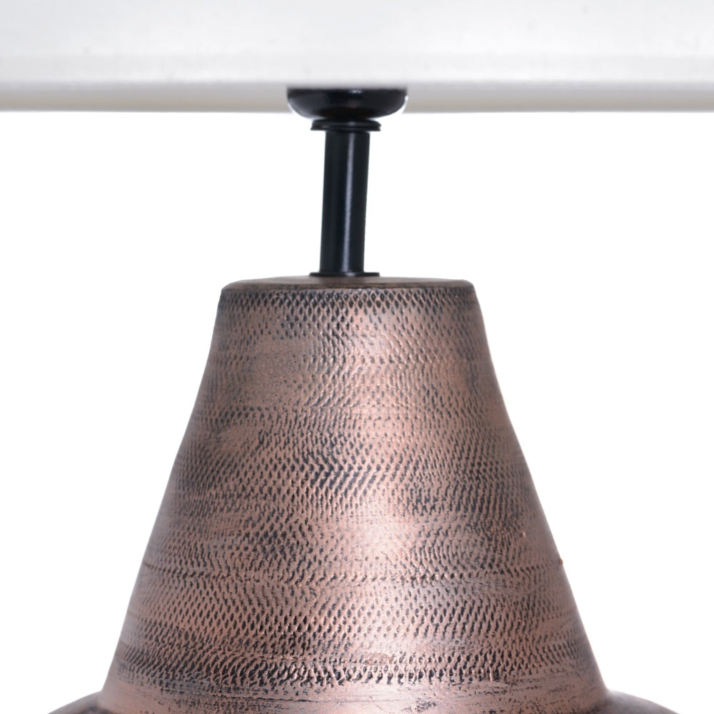 Lámpara mesa cobre decoración 40 x 40 x 70 cm