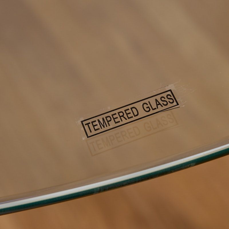Mesa com 120*75 cristal pie madera