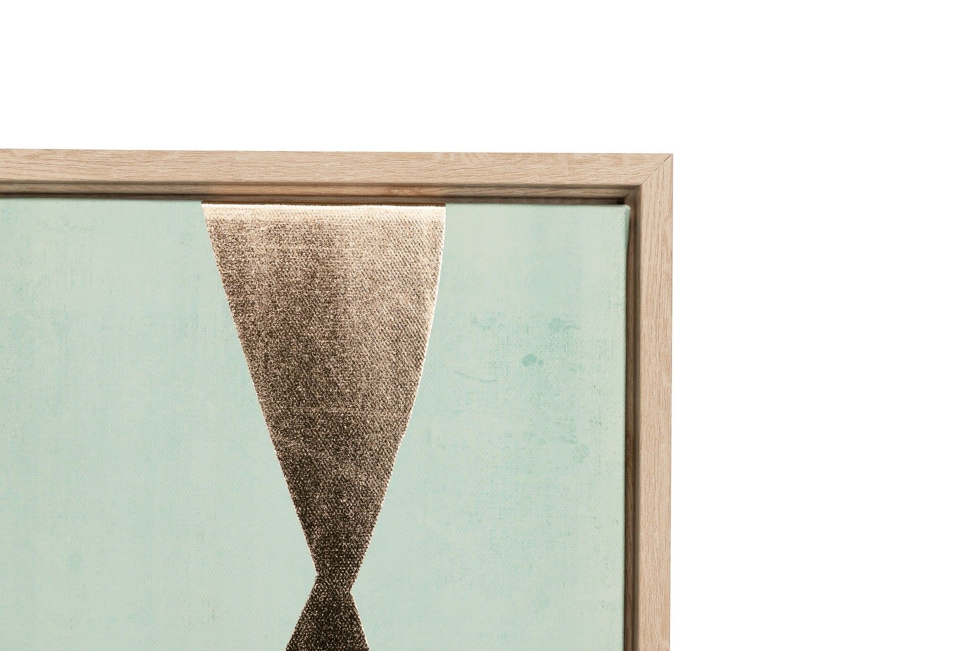 Cuadro abstracto serigrafia con foil 80x4x120 cm