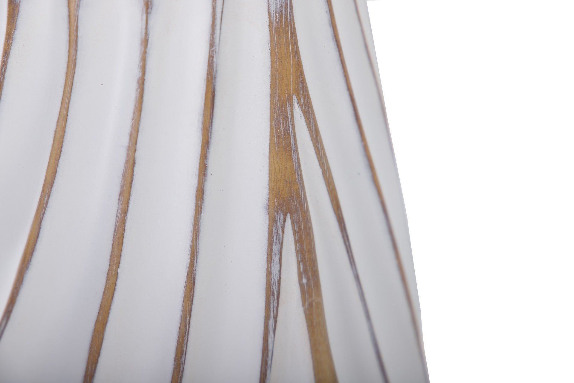 Florero resina blanco / natural 16x16x59 cm