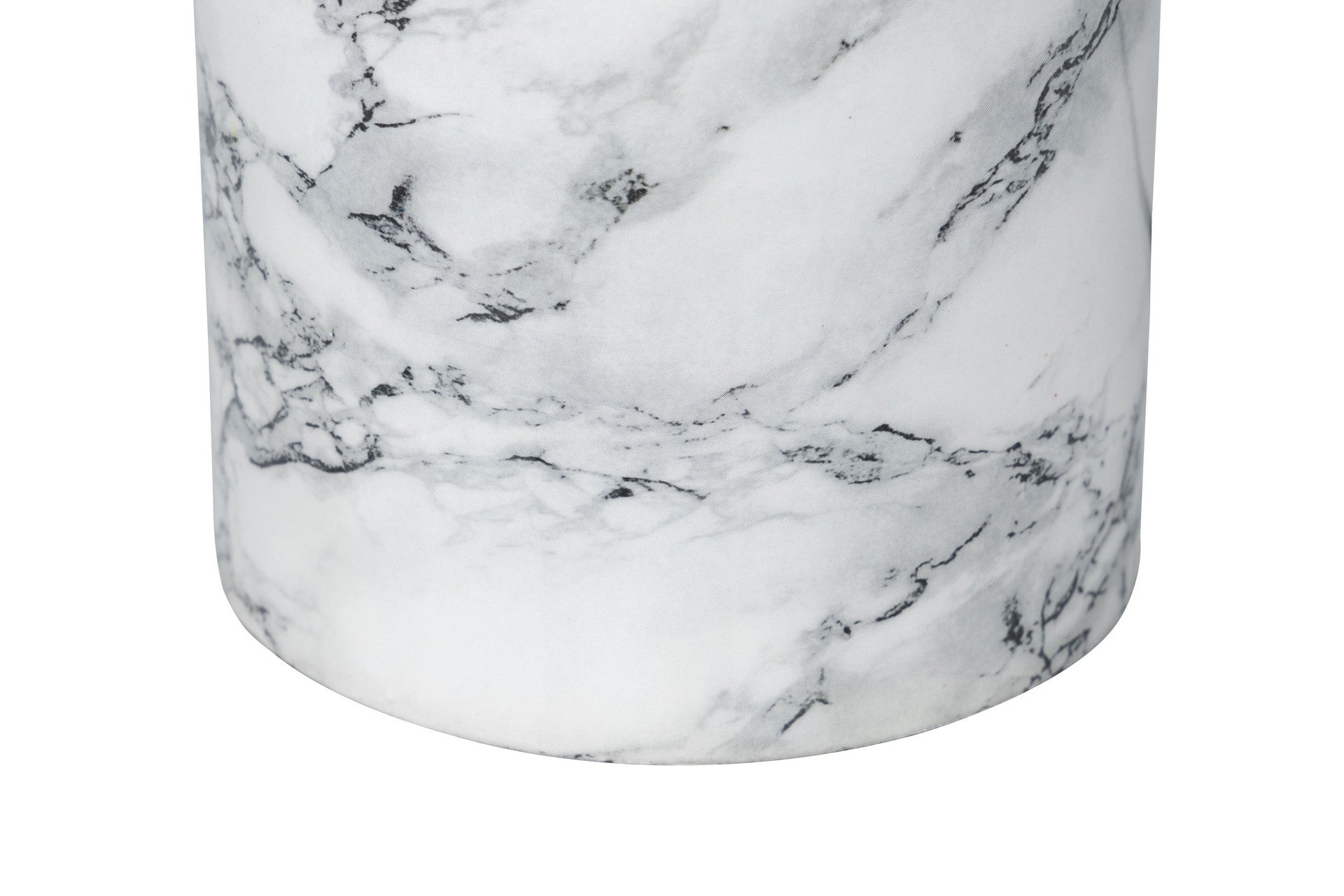 Lampara mesa metal efecto marmol 20x20x32 cm